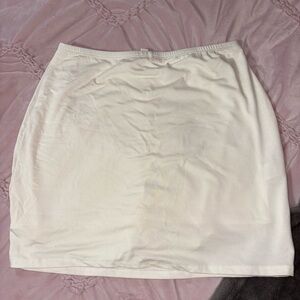 See You Monday Cream Pencil Skirt